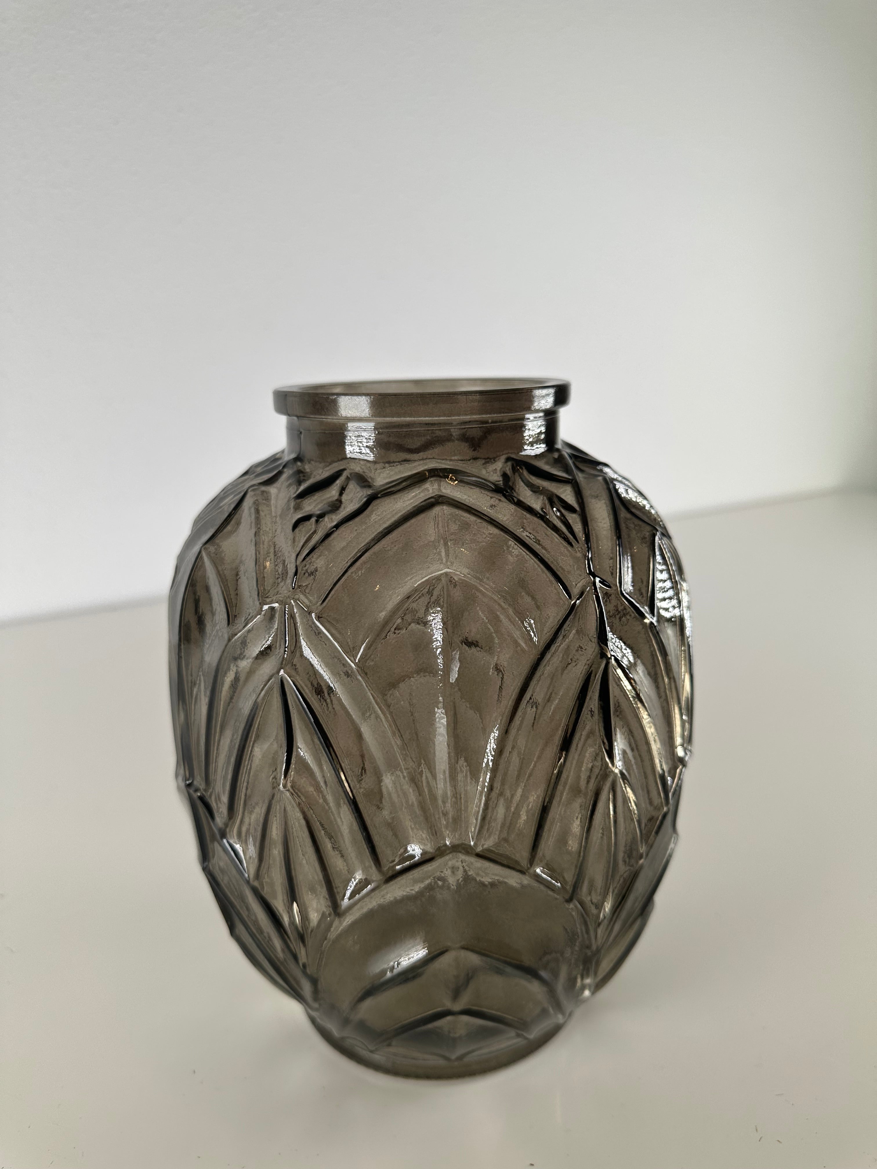 Vaas ananas smoked glas