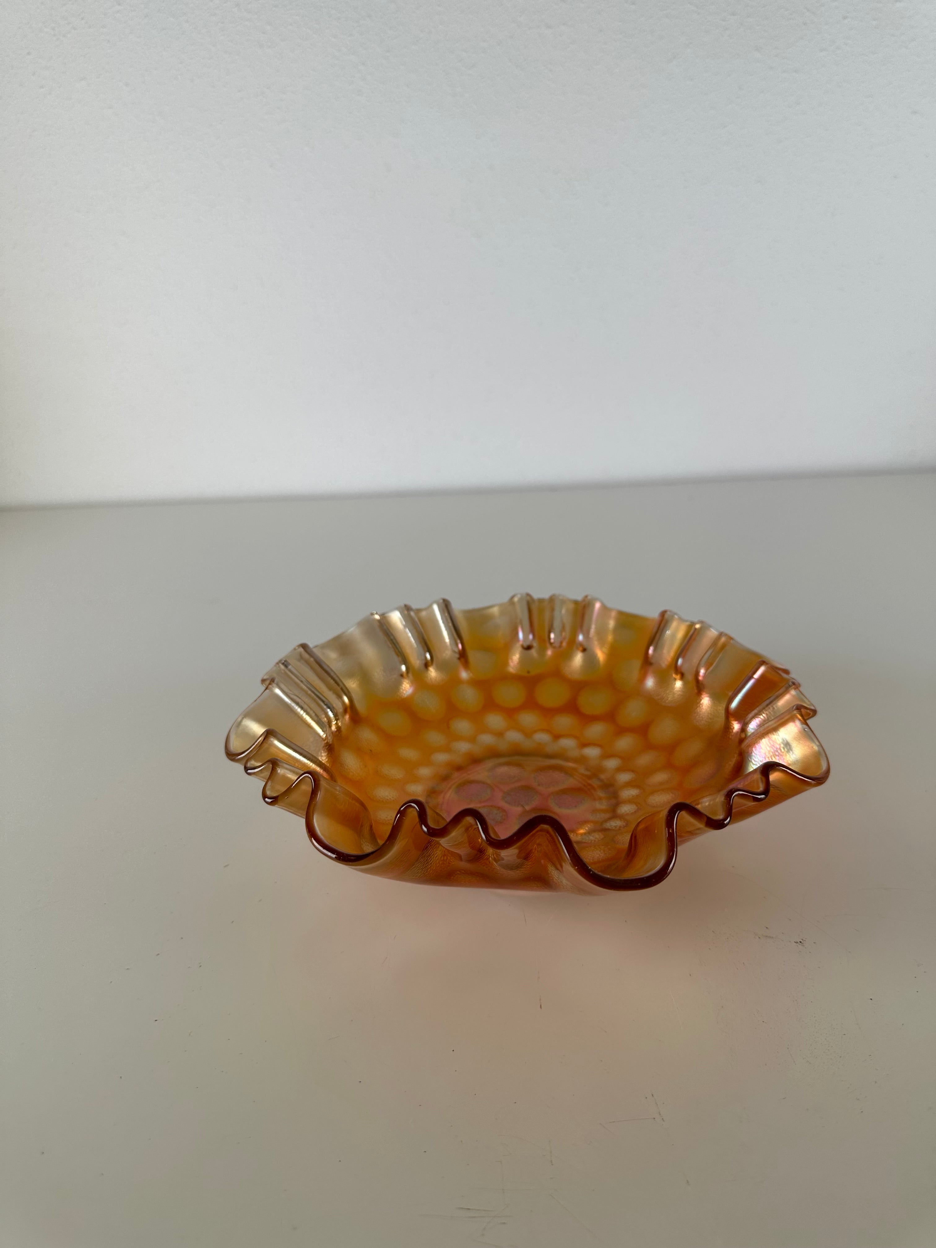 Schaal glas schulp rand