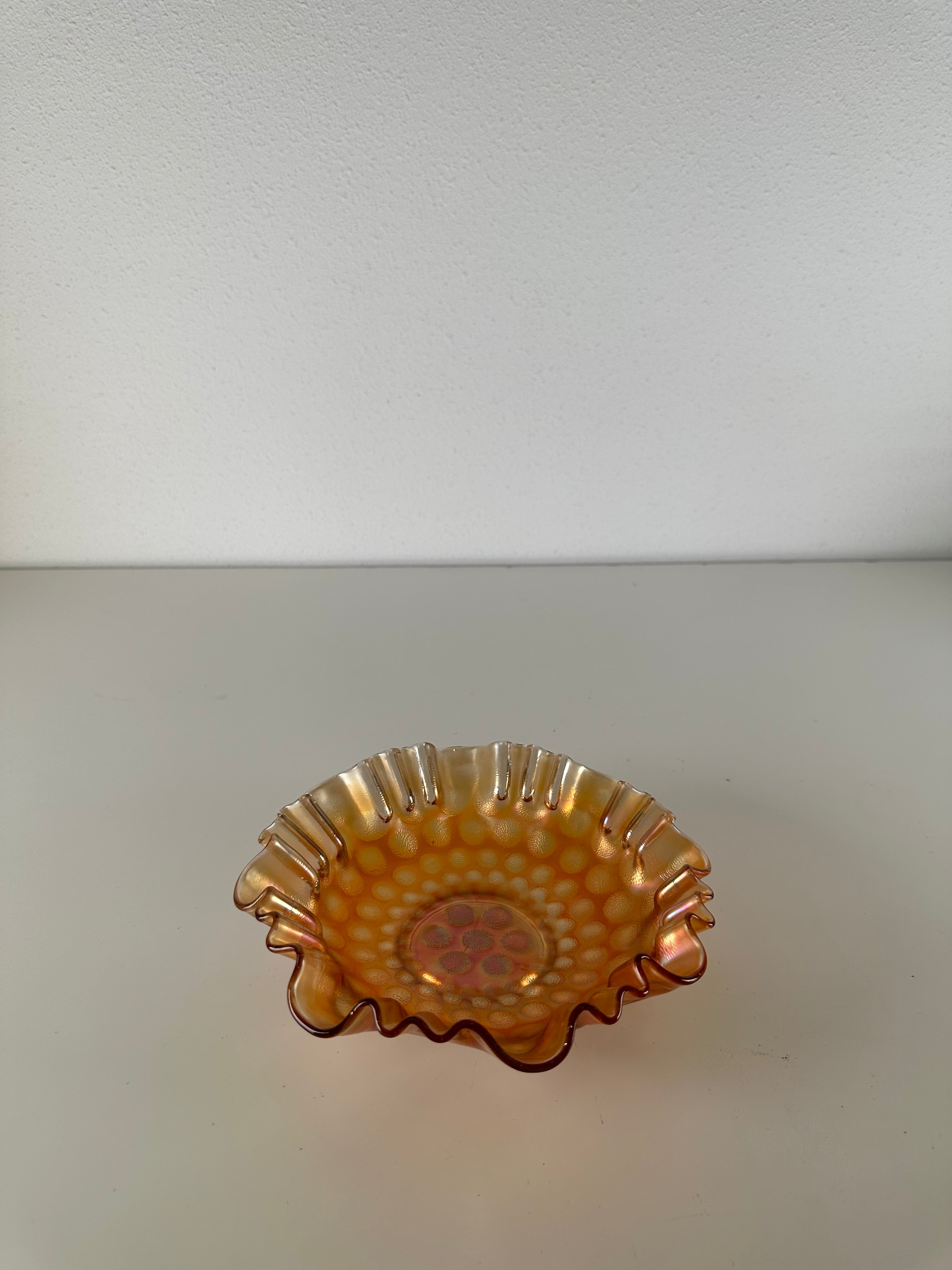 Schaal glas schulp rand