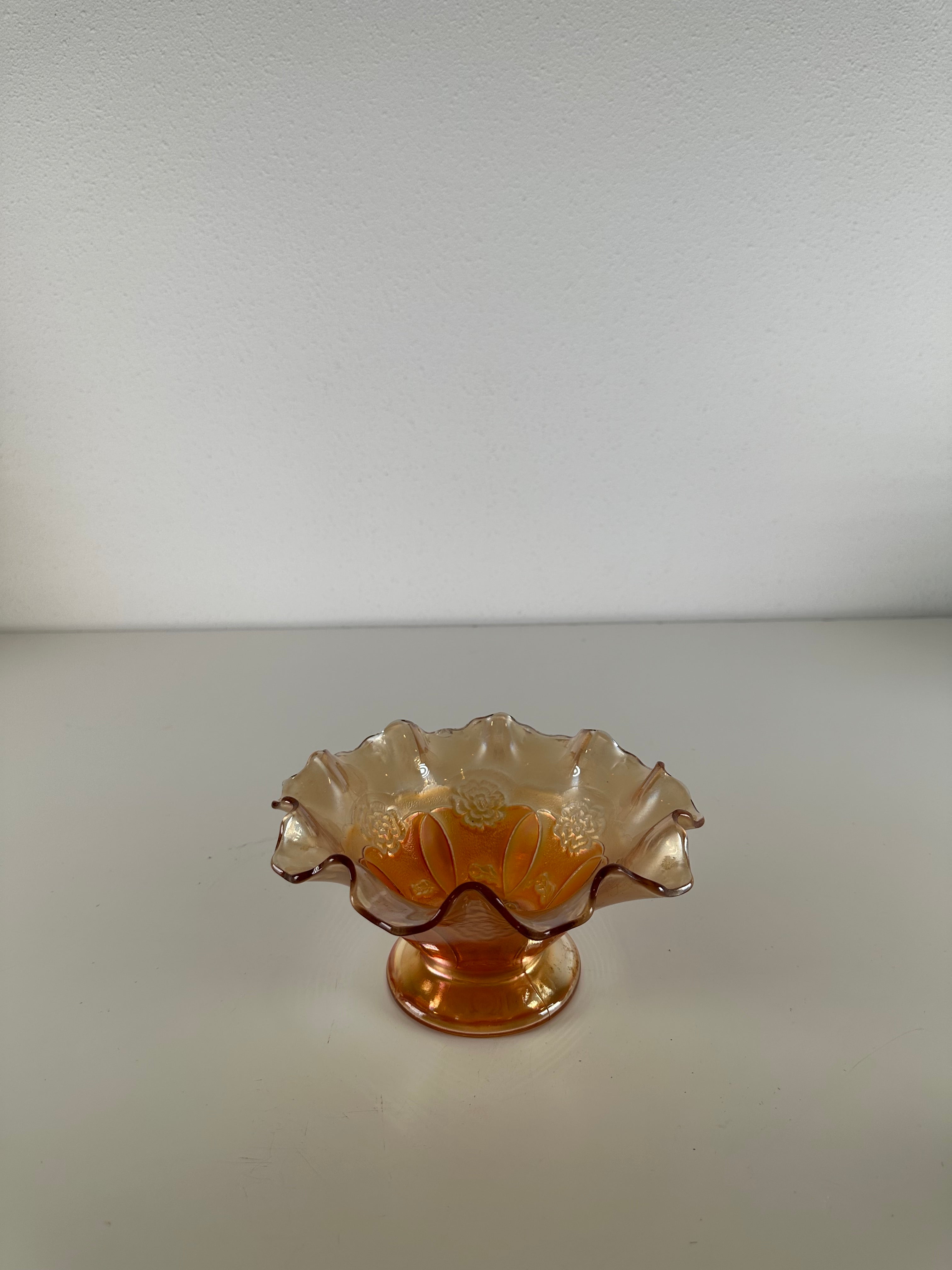 Schaal glas schulp rand