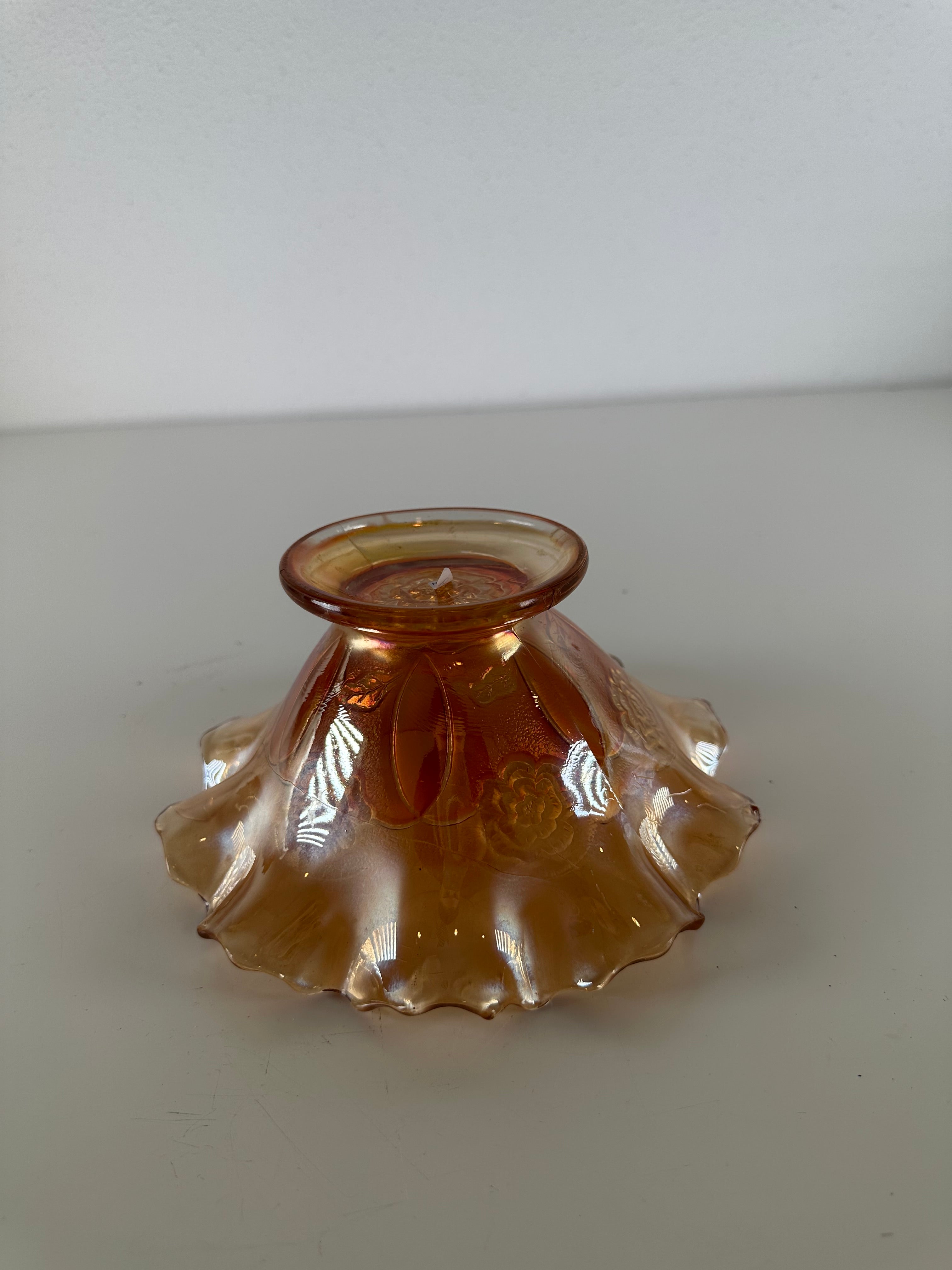 Schaal glas schulp rand