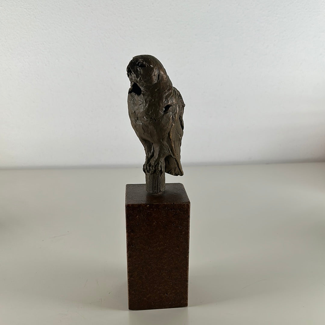 Bronzen uil van Rick van Iersel
