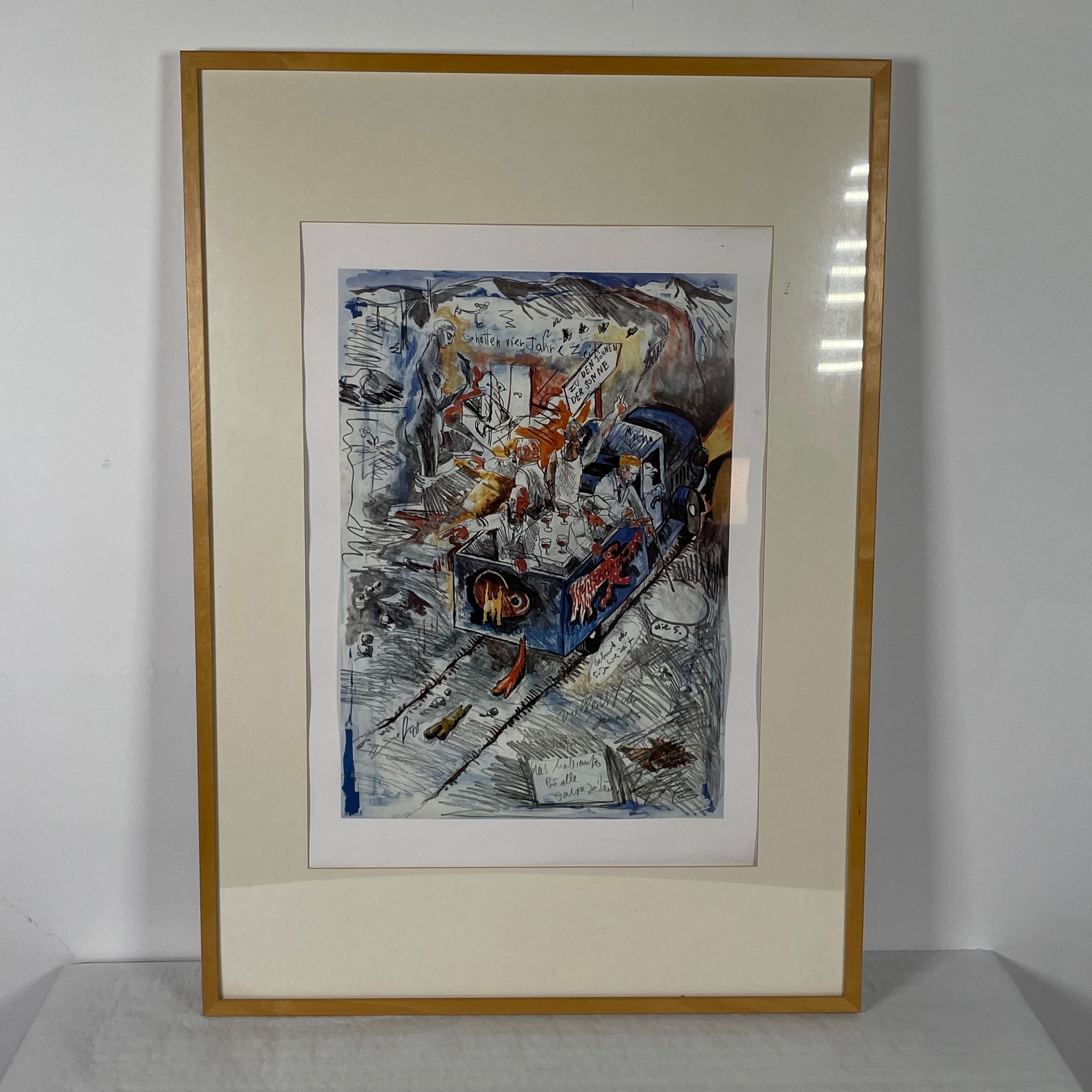 Schilderij Litho - Jörg Immendorf